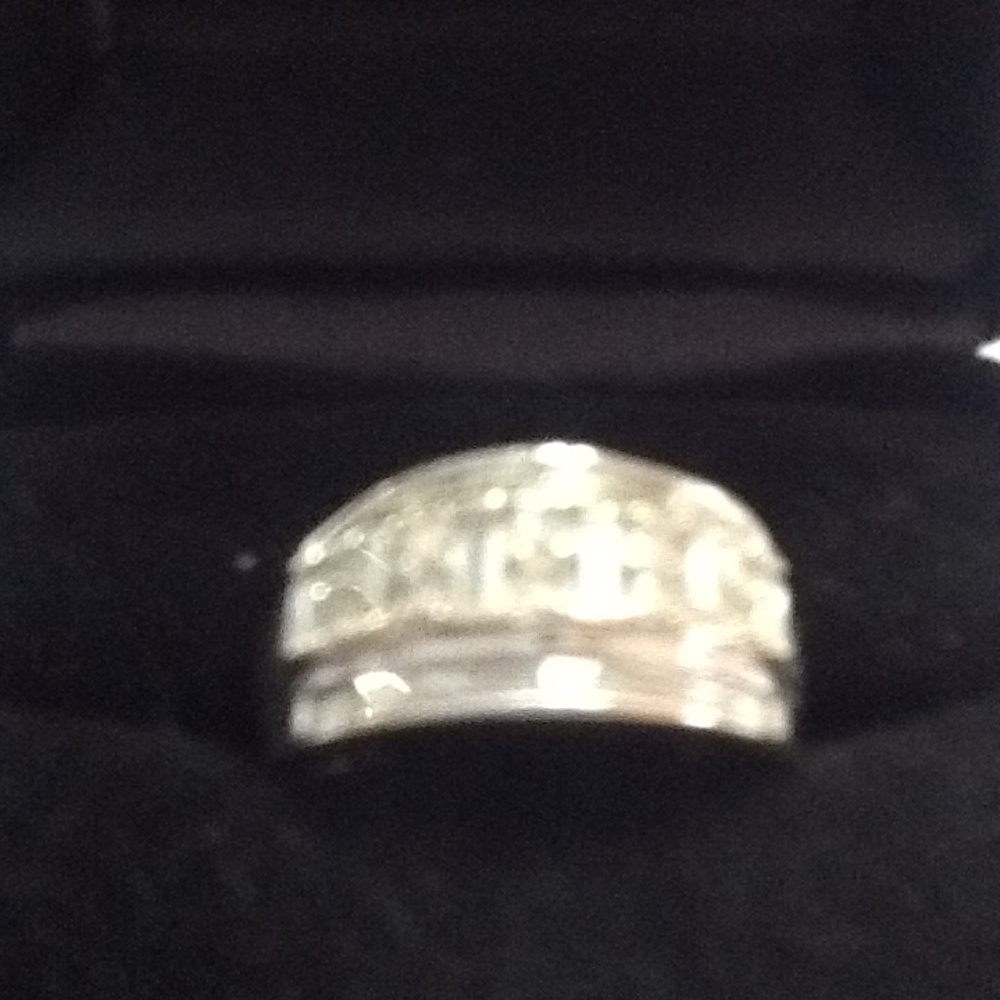 Macy's Diamond Multi-Row Ring in Sterling Silver